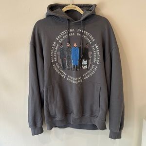 Grey Hoodie X Balenciaga